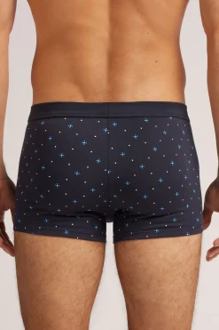 Boxershorts i Superior-bomull med mikroblommor