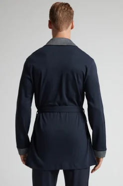 Interlockstickad pyjamasjacka i bomull