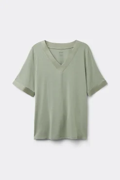 Kortärmad tröja i modal Satin Details