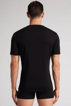Kortärmad t-shirt i stretchig merinoull