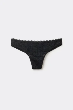 Lace and Microfibre Brazilian trosor