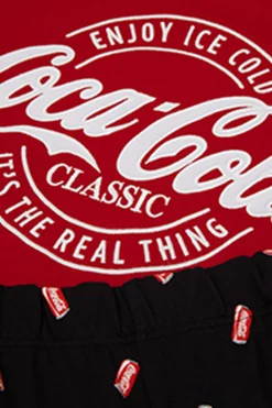 Lång pyjamas i bomull Coca-Cola®-logotyp