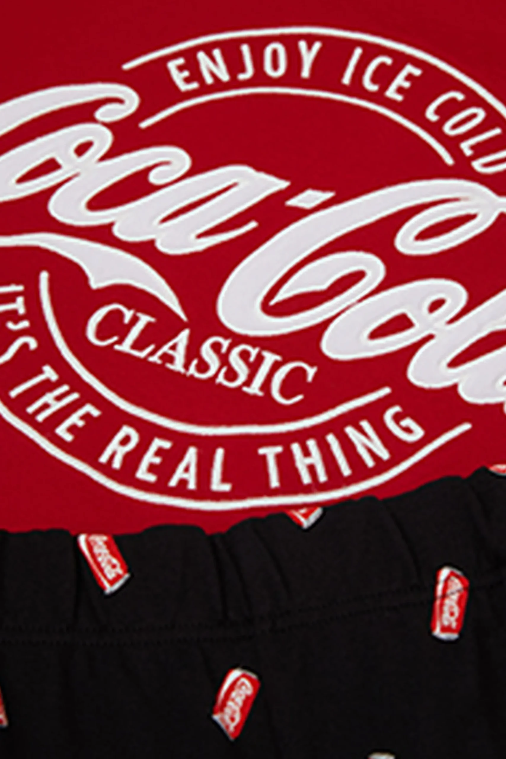 Lång pyjamas i bomull Coca-Cola®-logotyp