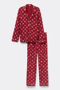L&aring;ng pyjamas i modal Teddy Christmas