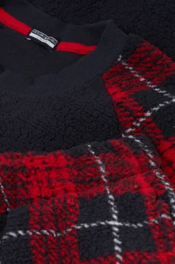 L&aring;ng pyjamas Teddy Tartan Rosso