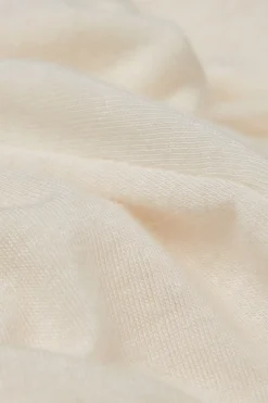 Långärmad tröja i modal Ultralight med kashmir och djup urringning