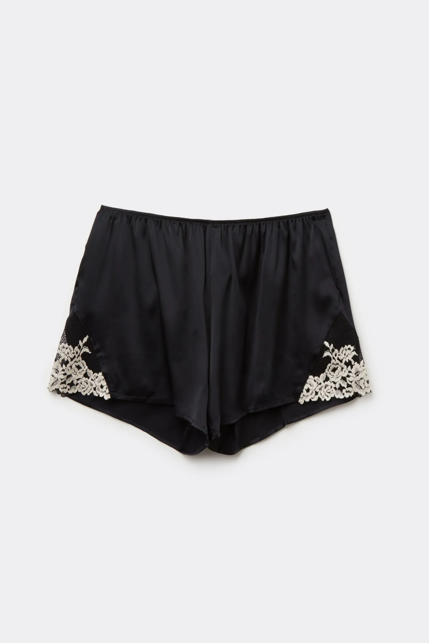 Shorts i siden Pretty Flowers