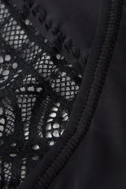 Trosor med hög midja i mikrofiber Ultralight och spets