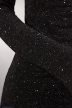 Tröja med rund hals i tunn modal med kashmir