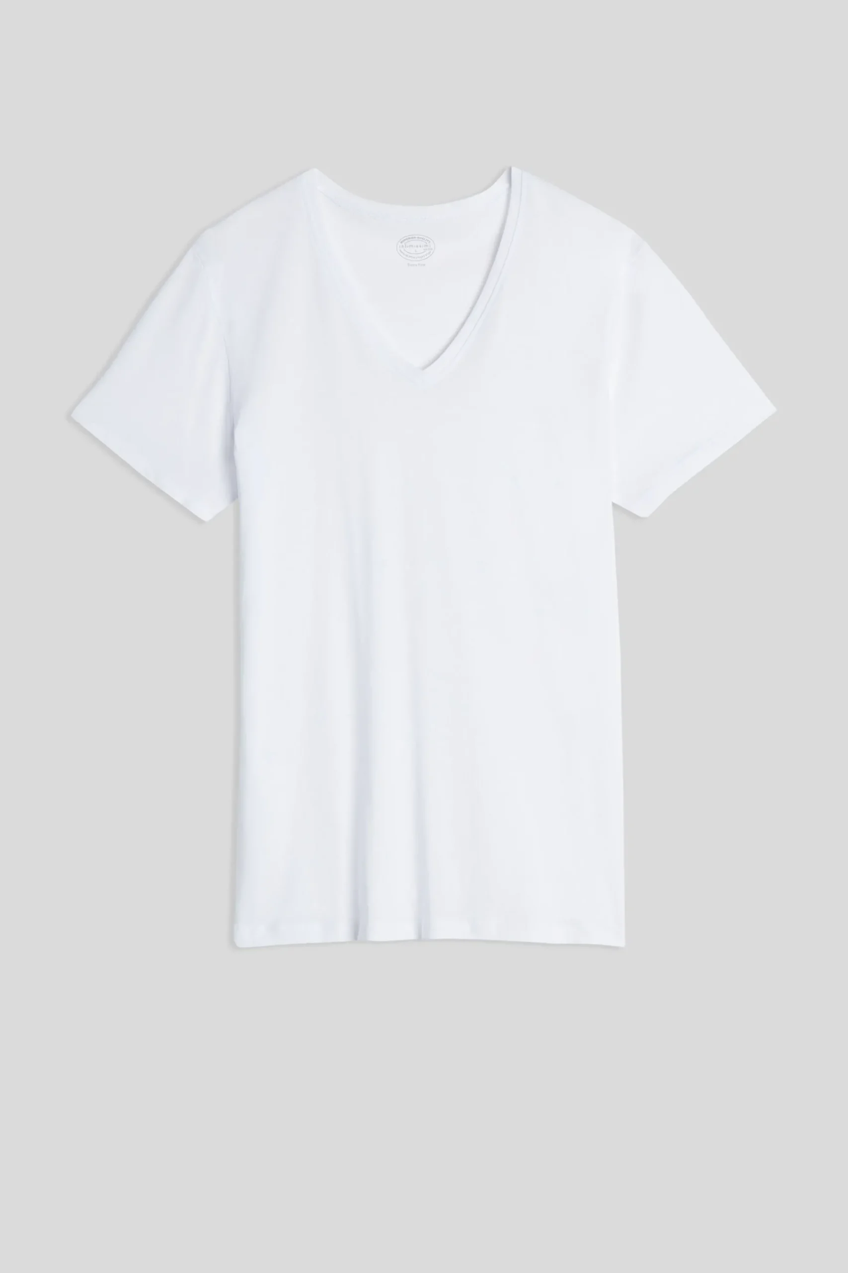 T-shirt med V-ringad hals i extra fin Superior-bomull