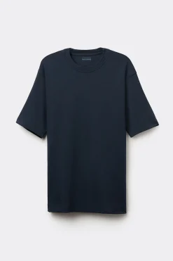 T-shirt oversize i interlockstickad bomull